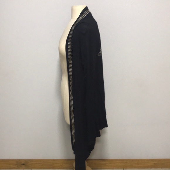 NWT Scandalicious Swarovski crystal rhinestone bling cross rodeo cardigan MEDIUM - Picture 6 of 13